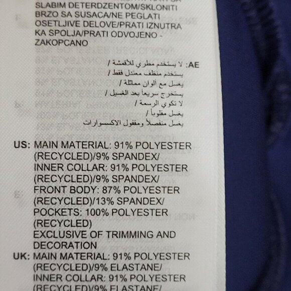 NWT Adidas UPF 50 Mens XL Navy Golf Sweatshirt Mock Pullover JCT - Picture 5 of 10